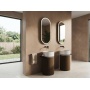 eraldiseisev valamu riiuliga OASIS 40x89x52cm,  siena