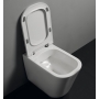 WC-istuin Kerasan Tribeca Rimless 5118, lattiamalli, valkoinen