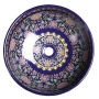 keraaminen pesuallas Interia Priori PI022, pöytätasolle, koristemaalattu, violetti, 420 X 420 X 150 mm