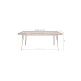 ruokapöytä Alagon, 200x90 cm