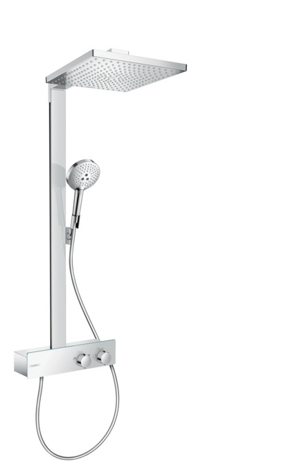 termostaat vihmadušikomplekt Hansgrohe Showerpipe 300 Air 1jet, ShowerTablet 350