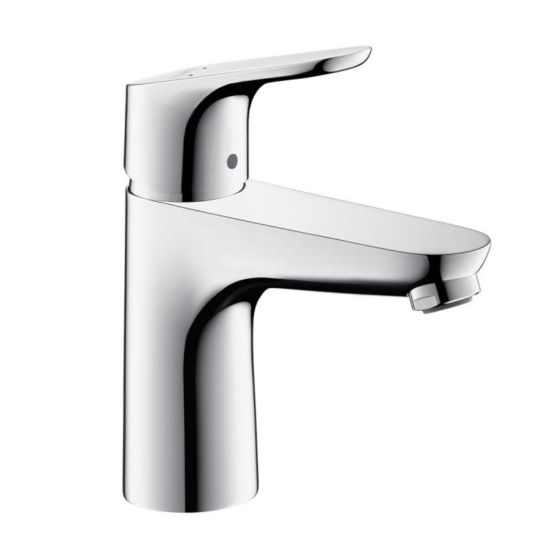 Hansgrohe Focus single lever basin mixer 100 with pop-up waste set